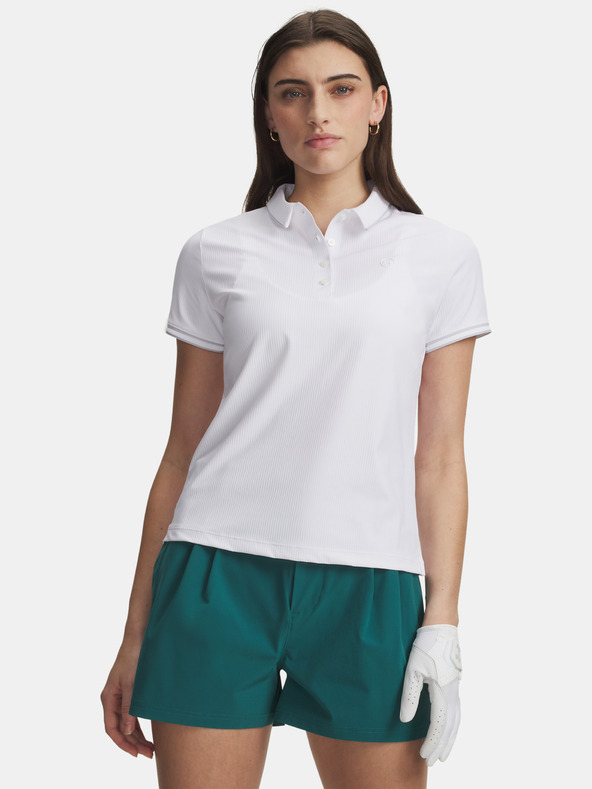 Under Armour Dámske tričko Under Armour UA Drive Chill SS Polo-WHT