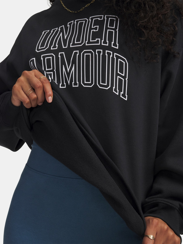 Under Armour Dámska mikina Under Armour Rival Flc OS Varsity Crew-BLK