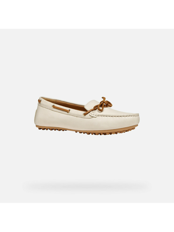 Geox Béžové dámske mokasíny Geox Kalistena