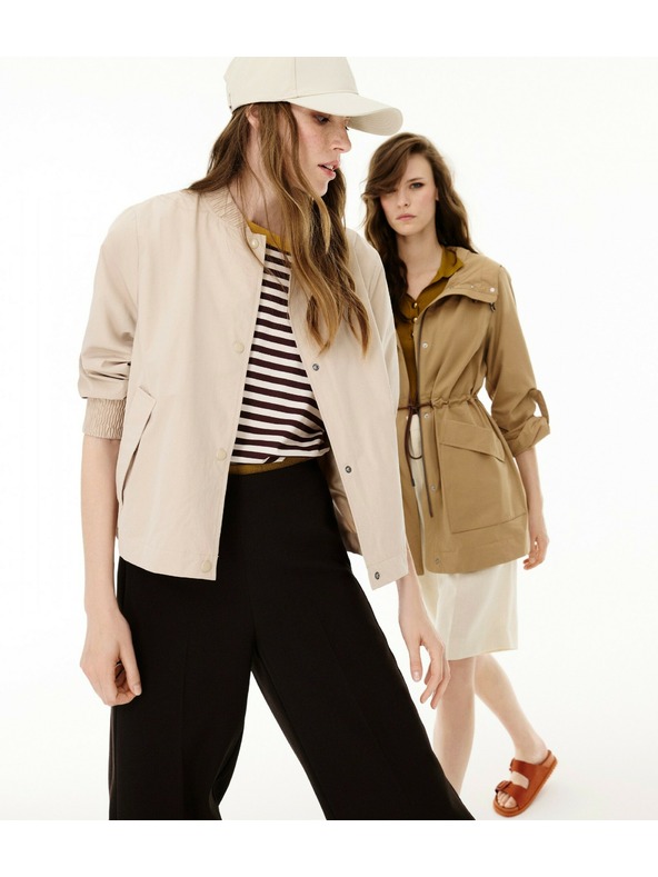 Geox Béžová dámska parka Geox Dandra