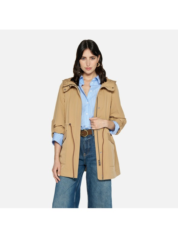 Geox Béžová dámska parka Geox Dandra