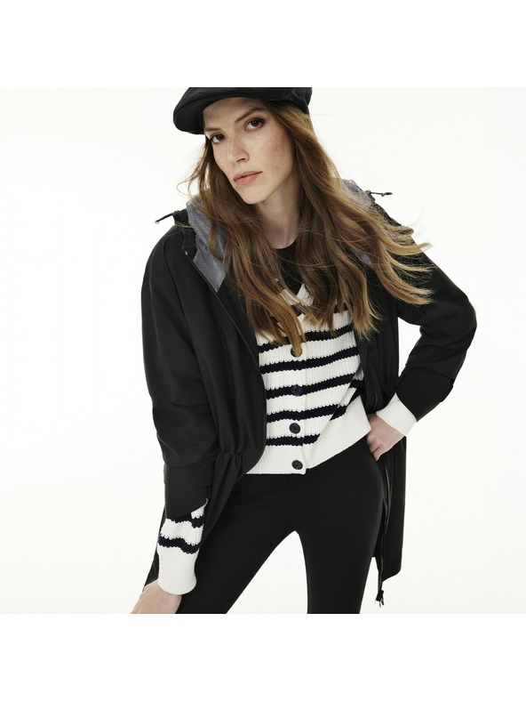 Geox Čierna dámska parka Geox Hoara