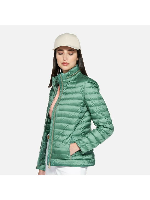 Geox Tyrkysová dámska páperová bunda Geox Jaysen
