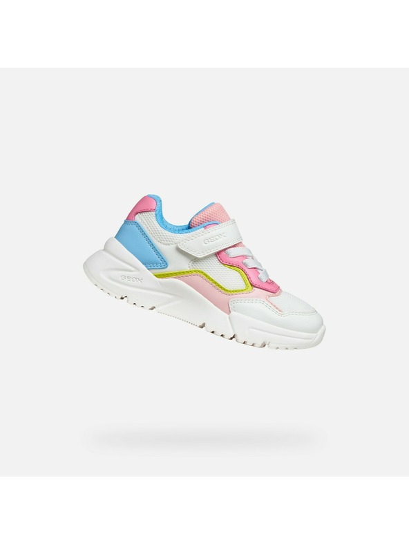 Geox Biele dievčenské tenisky Geox Loftus