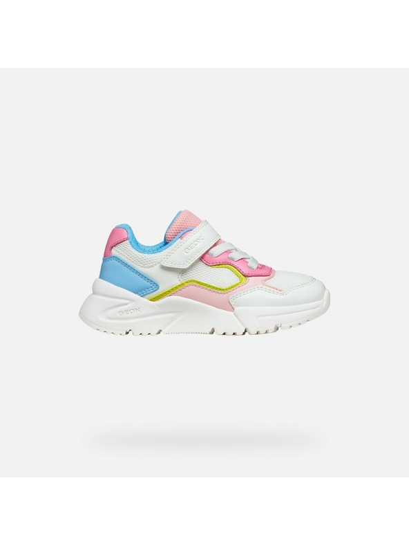 Geox Biele dievčenské tenisky Geox Loftus