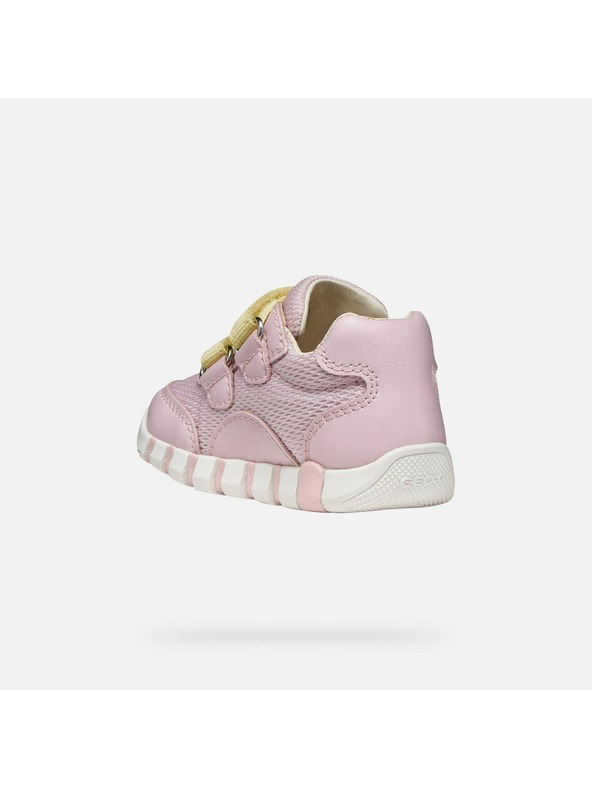 Geox Ružové dievčenské tenisky na prvé krôčky Geox Iupidoo