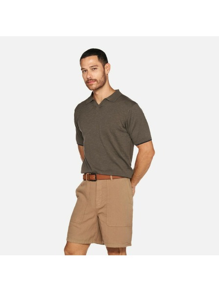 Geox Khaki pánske polo tričko Geox Knit