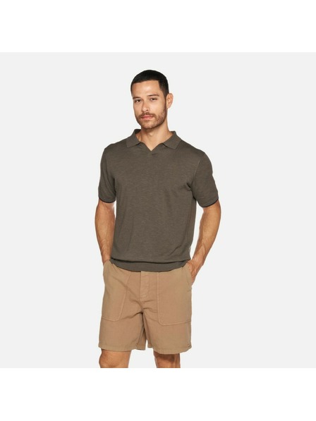 Geox Khaki pánske polo tričko Geox Knit