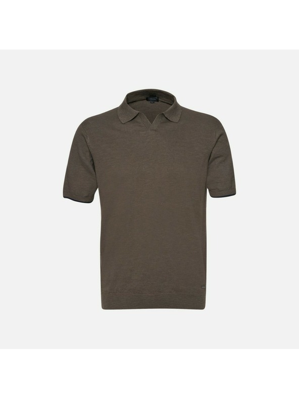 Geox Khaki pánske polo tričko Geox Knit