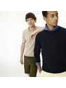 Geox Béžové pánske polo tričko Geox Knit