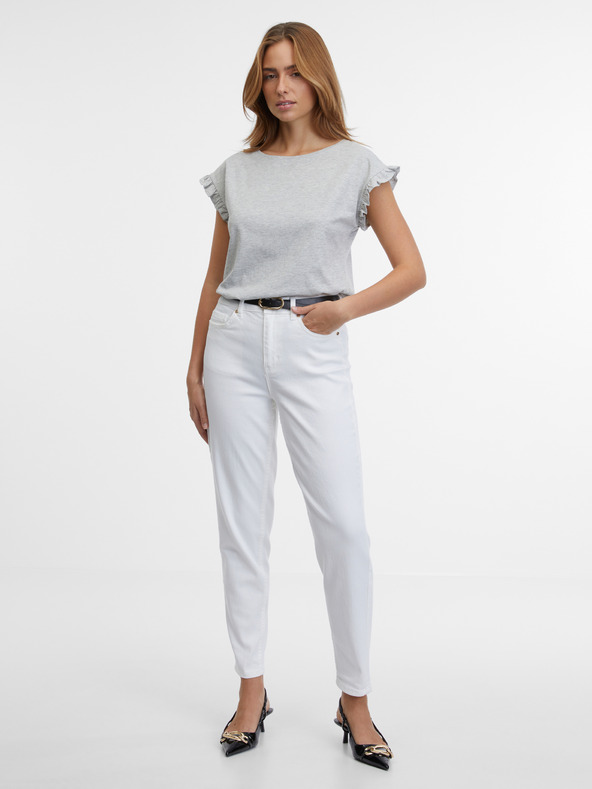 Orsay Svetlošedé dámske tričko ORSAY
