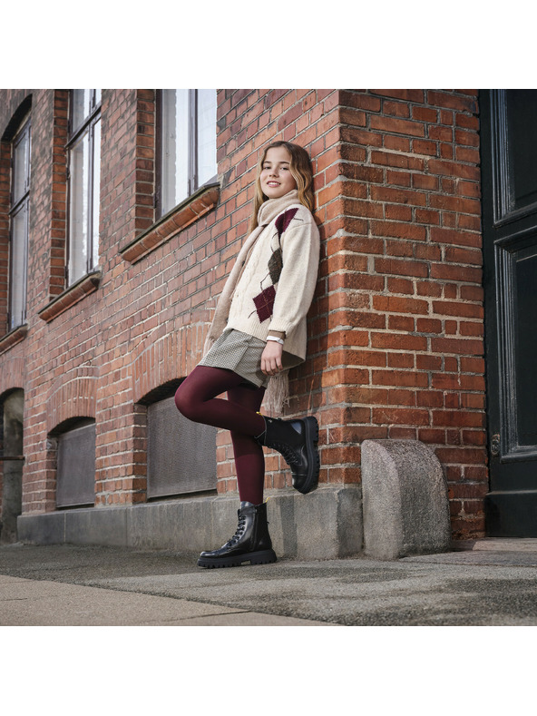 Geox Čierna dievčenská členková obuv Geox Maquinnerns