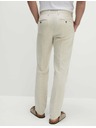 Marks & Spencer Chino nohavice zo zmesi ľanu, normálny strih Marks & Spencer béžová