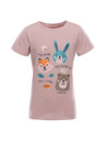 ALPINE PRO Detské bavlnené tričko ALPINE PRO DORGO pale mauve varianta pe
