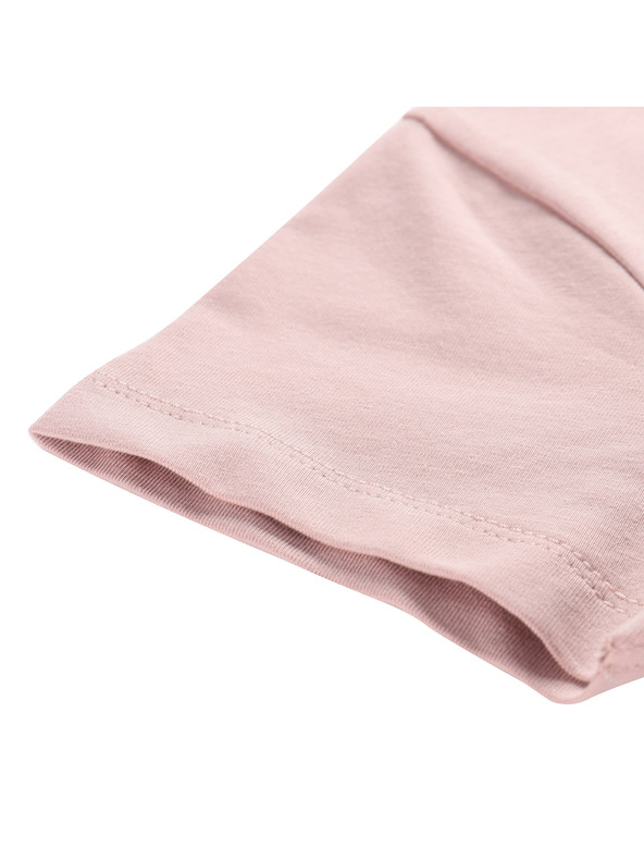 ALPINE PRO Detské bavlnené tričko ALPINE PRO DORGO pale mauve varianta pe