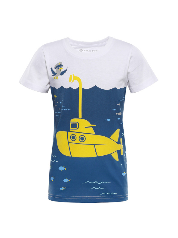 ALPINE PRO Detské rýchlo schnutúce tričko ALPINE PRO REJO 2 white varianta pa