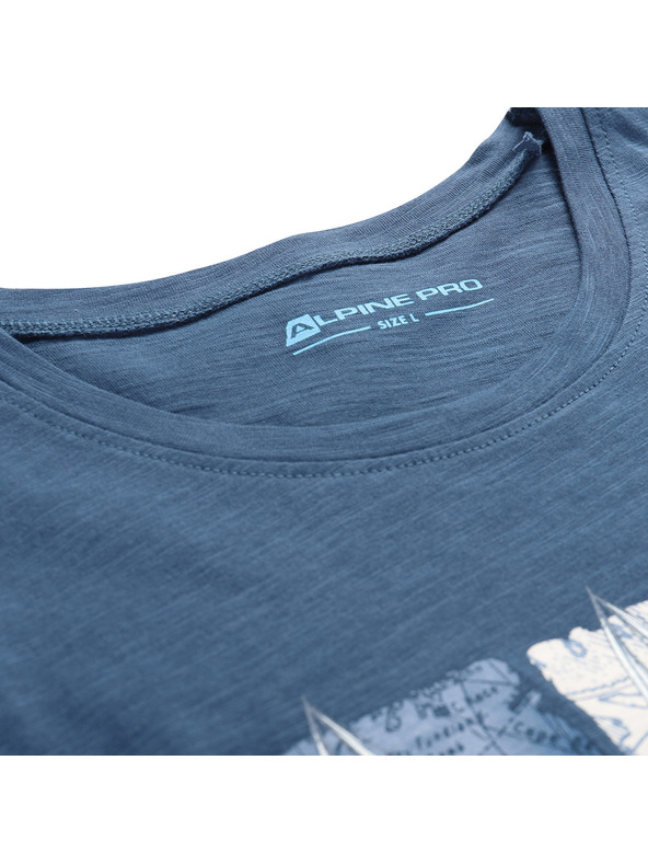 ALPINE PRO Pánske bavlnené tielko ALPINE PRO QUARET 2 blue wing teal varianta pb