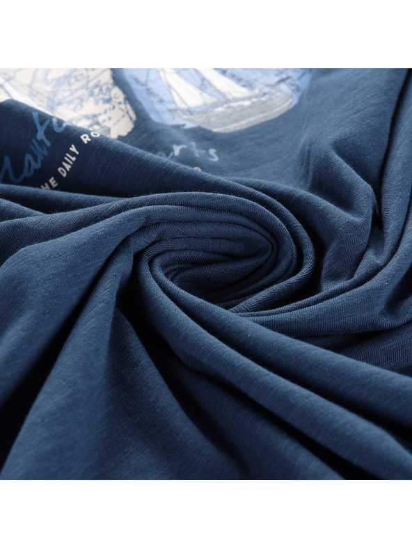 ALPINE PRO Pánske bavlnené tielko ALPINE PRO QUARET 2 blue wing teal varianta pb