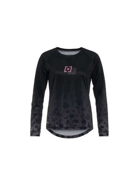 Horsefeathers Cyklističký dres Deco LS - black/cheetah