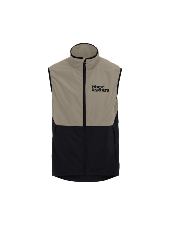 Horsefeathers Cyklistická vesta Hill - taupe/čierna