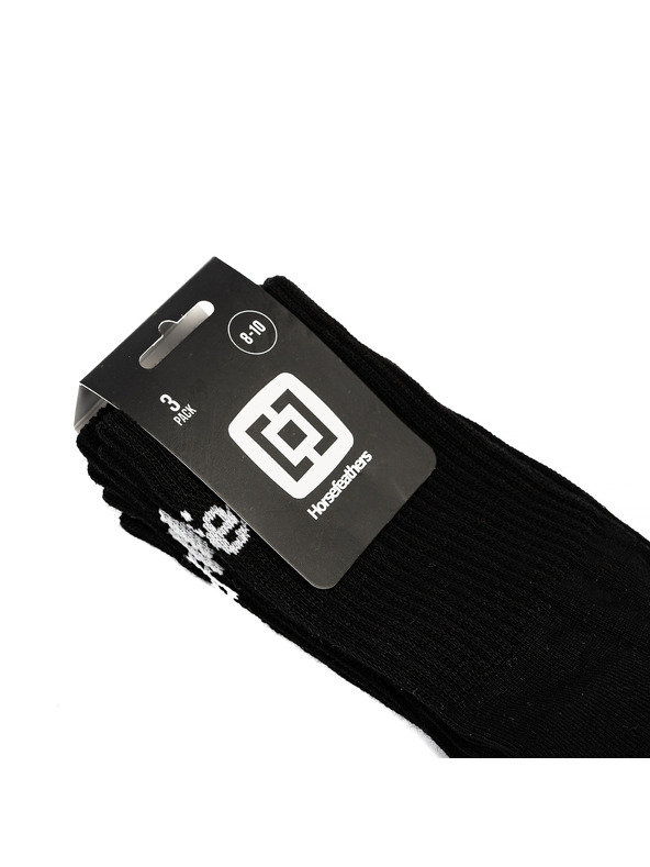 Horsefeathers Ponožky Delete Premium Wmns 3Pack - black