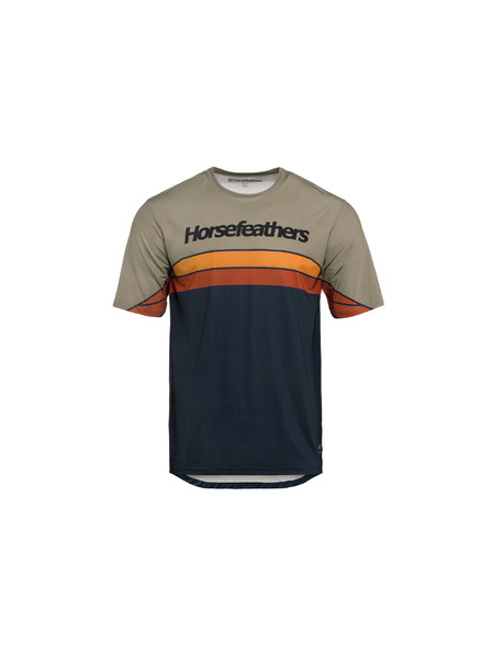 Horsefeathers Cyklističký dres Quantum - indigo/taupe