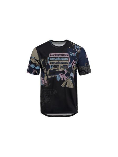 Horsefeathers Cyklističký dres Quantum - doodle