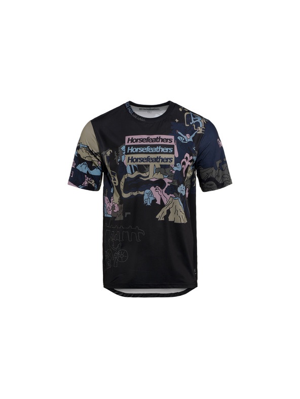 Horsefeathers Cyklističký dres Quantum - doodle