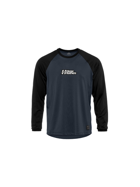 Horsefeathers Cyklístický dres Spike LS - indigo/black