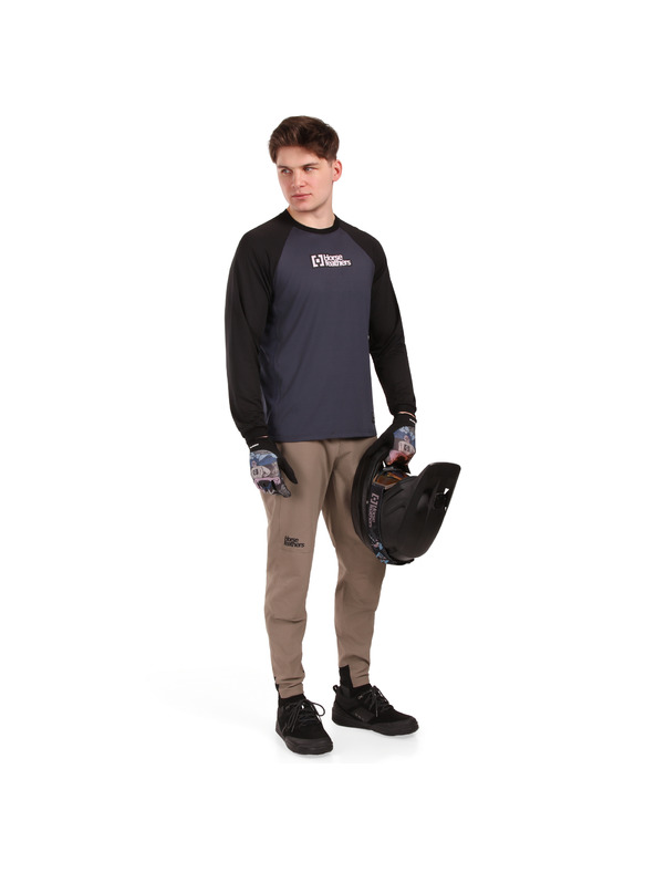 Horsefeathers Cyklístický dres Spike LS - indigo/black