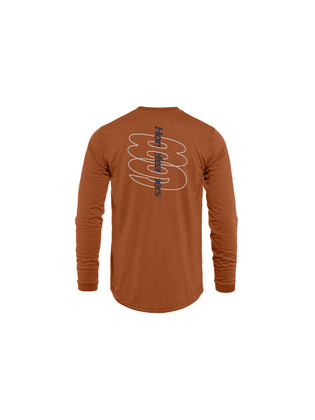 Horsefeathers Cyklístické tričko Fury LS - rust