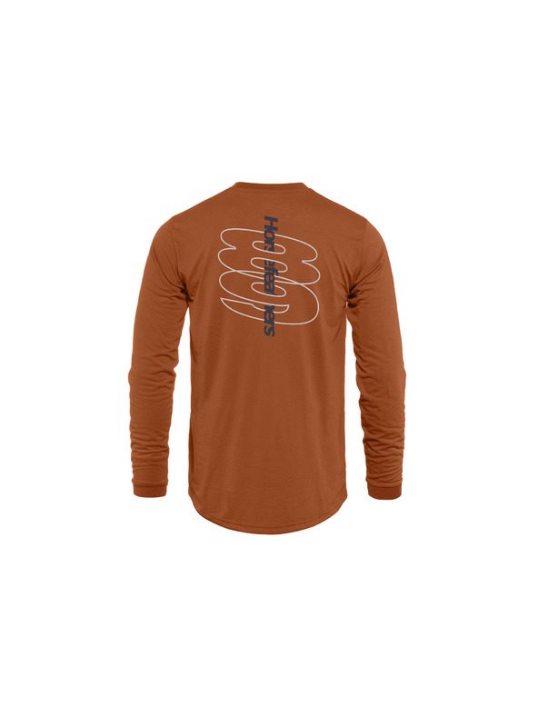 Horsefeathers Cyklístické tričko Fury LS - rust