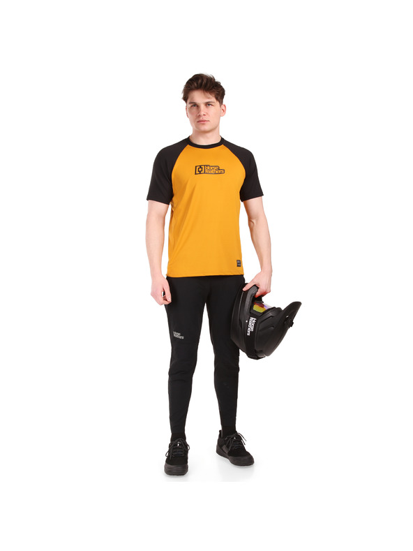 Horsefeathers Cyklístický dres Spike - sunflower/black