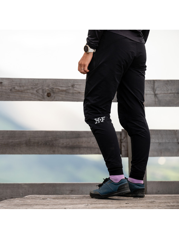 Horsefeathers Cyklistické nohavice Stoker - čierna