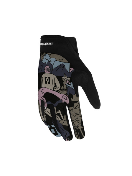 Horsefeathers Cyklistické rukavice Digger - doodle