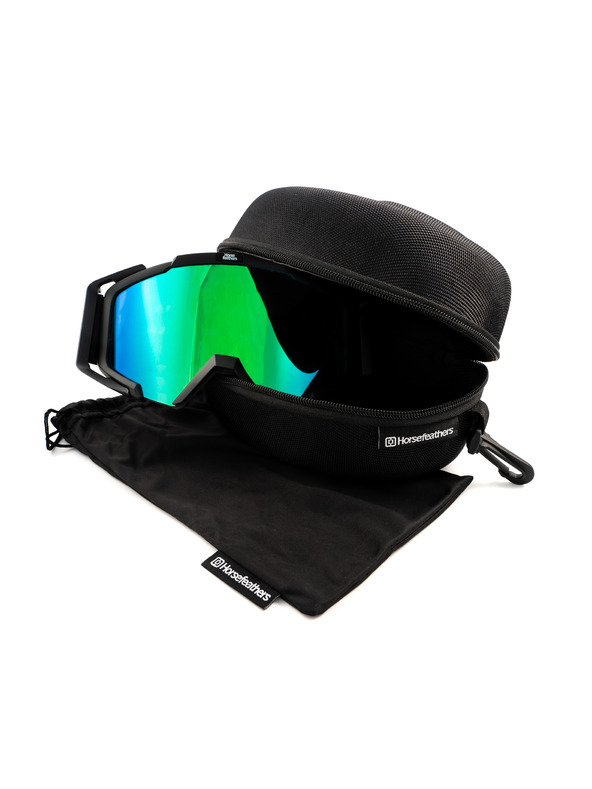 Horsefeathers MTB okuliare Patriot - black/mirror green