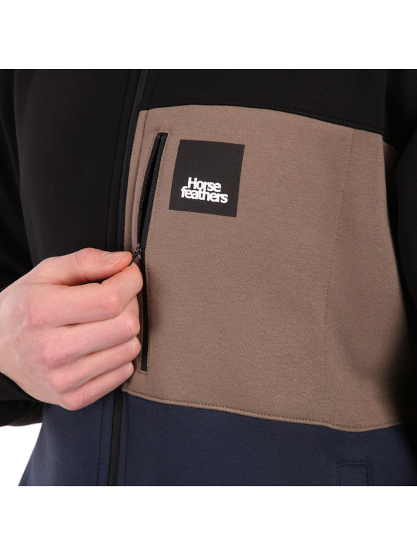 Horsefeathers Mikina Vick - black/indigo