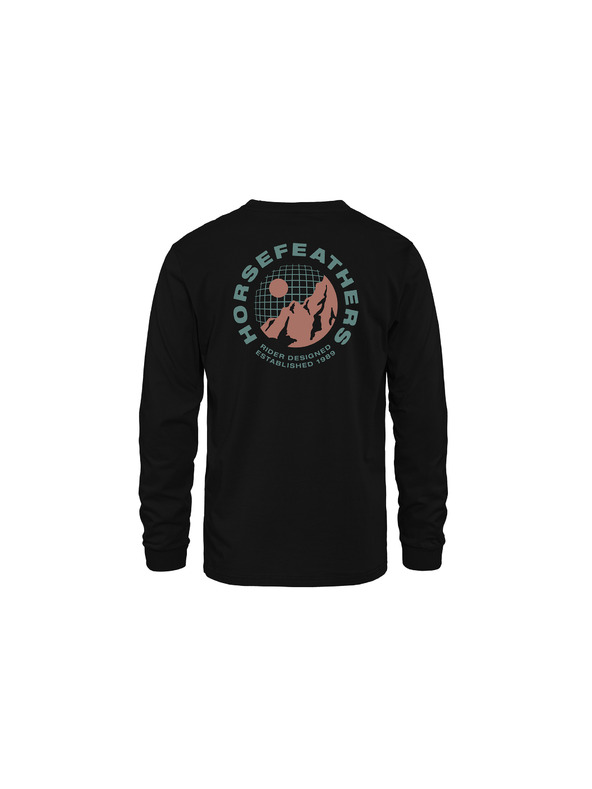 Horsefeathers Tričko Altitude LS - black