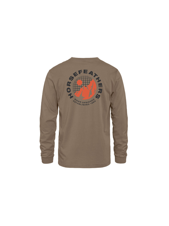 Horsefeathers Tričko Altitude LS - fossil