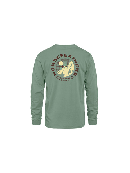 Horsefeathers Tričko Altitude LS - iceberg green