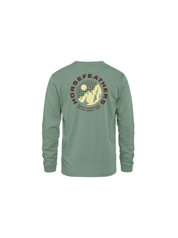 Horsefeathers Tričko Altitude LS - iceberg green