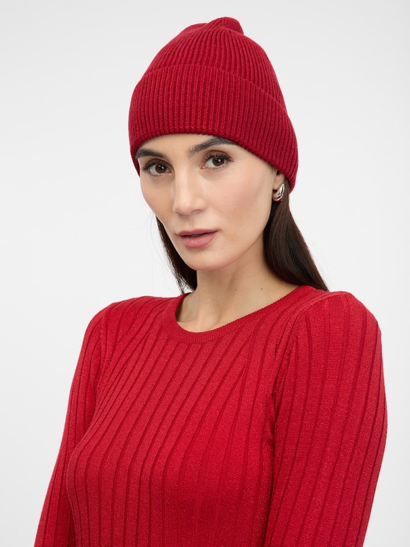 Orsay Červená dámska čiapka ORSAY