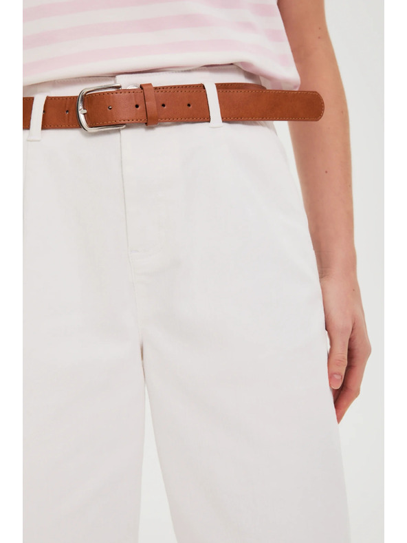 Moodo Džínsy so širokými nohavicami biele Moodo