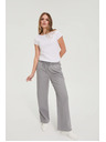 Moodo Džínsy so širokými nohavicami sivé Moodo