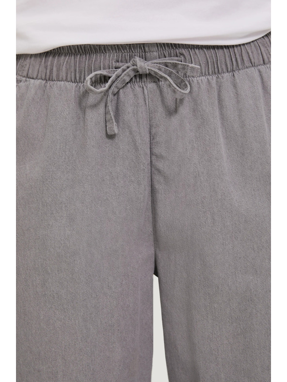 Moodo Džínsy so širokými nohavicami sivé Moodo