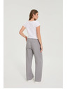 Moodo Džínsy so širokými nohavicami sivé Moodo