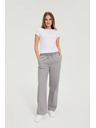 Moodo Džínsy so širokými nohavicami sivé Moodo
