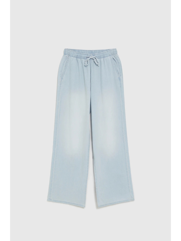 Moodo Džínsy so širokými nohavicami modré Moodo