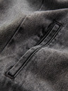Ombre Clothing Pánska džínsová bunda bomber s efektom stone wash - sivá V1 OM-JADJ-0163 Ombre Clothing