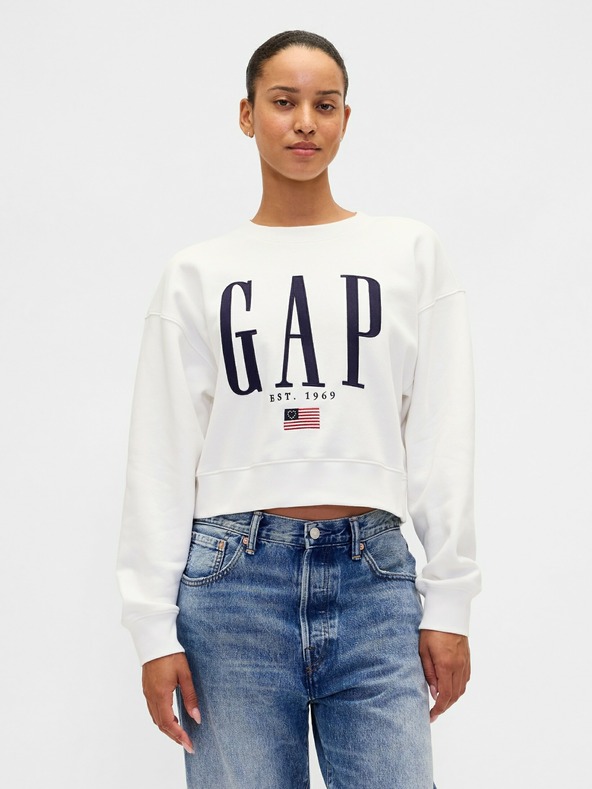 GAP Oversize mikina s logom VintageSoft GAP